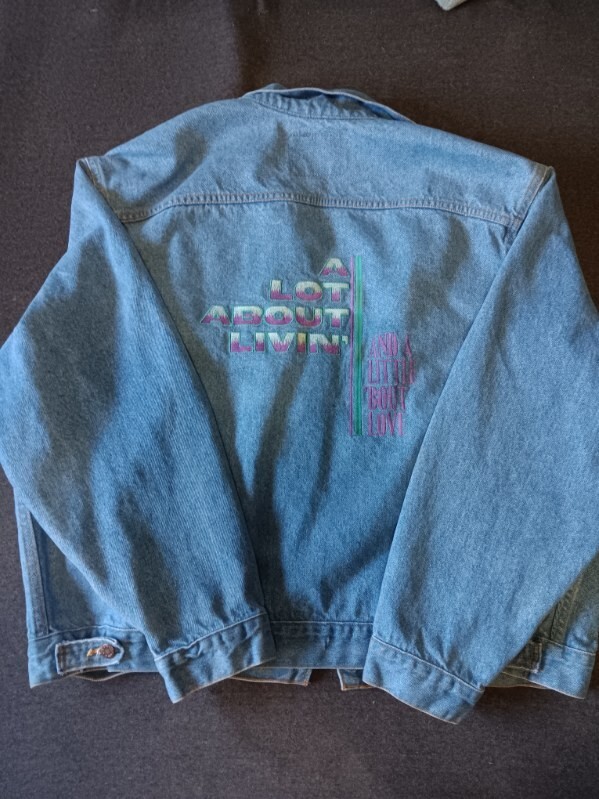 Vintage Alan Jackson Denim Jean Road Crew Tour Jacket A Lot About
