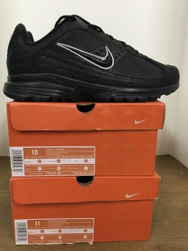Nike Dart III Cuero Hombre Zapatillas Estilo #311245 001 Negro \