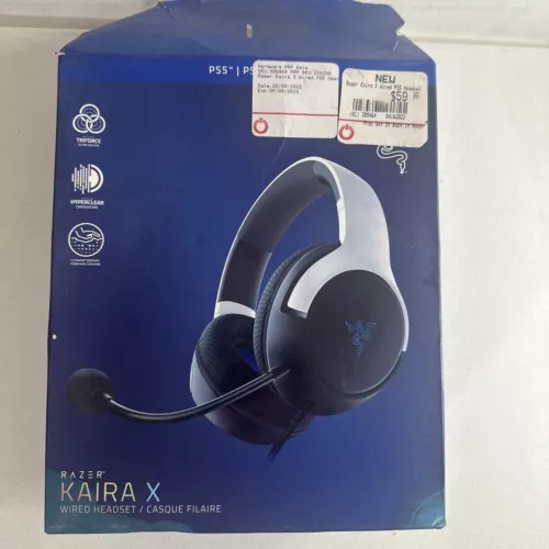 Razer Kaira Pro Hypersense Wireless Gaming Headset for PS5 PC White 4in1