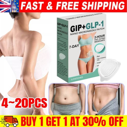4-20 Stück Nano Mikronadelpflaster, SMGT-GLP-1 Pflaster für Damen & Herren, Hautpflege UK