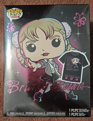 Britney Spears Funko  Baby One More Time Target #90 W/ Medium Tshirt. RARE