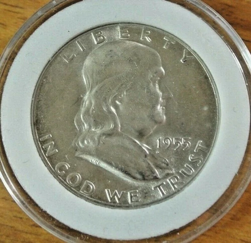 1955-p Franklin Half.   BU BETTER DATE