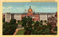 Boston Common Boston Massachusetts Revolutionary War Tremont Street Sta Postcard