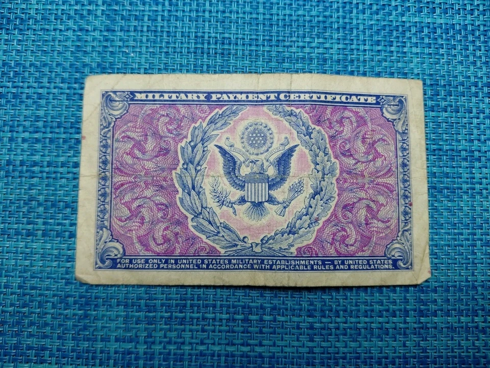 🇺🇸 USA Military Payment dollar F/VF 1951 series 481 P-M26 banknotes 102925-27 - Image 2 of 2