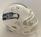 COOPER KUPP SIGNED SALUTE TO SERVICE MINI HELMET SEATTLE SEAHAWKS COA BECKETT