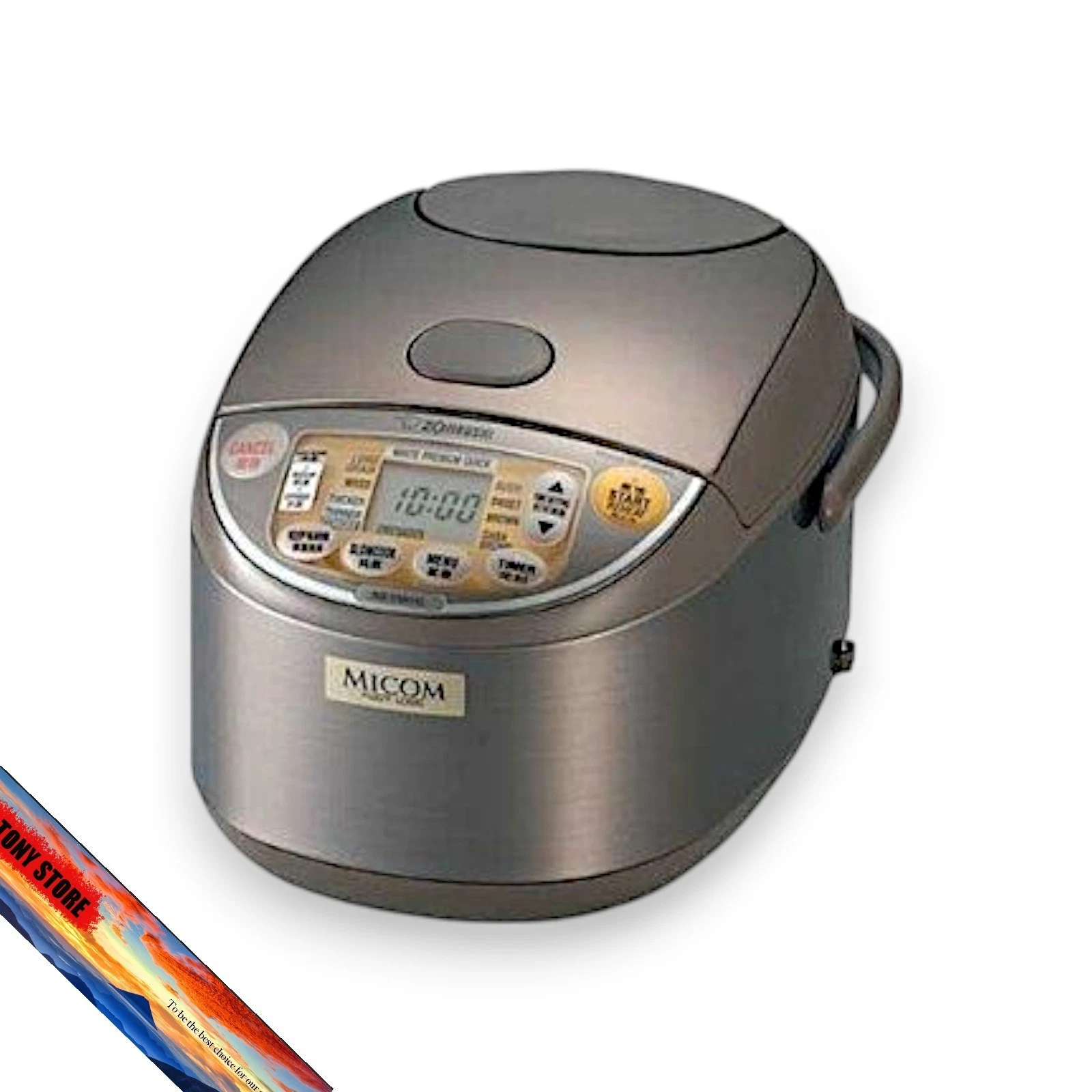 ZOJIRUSHI NS-YMH18-TA Rice Cooker AC 220V-230V MICOM 10 Cups NSYMH18 Brown JP