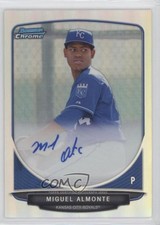 2013 Bowman Chrome Prospects Refractor 335/500 Miguel Almonte #BCA-MA Auto 1o3