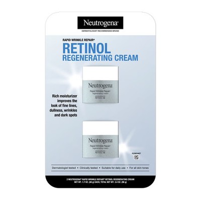 Neutrogena Rapid Wrinkle Repair Retinol Cream, 1.7 Ounce (Pack of 2)