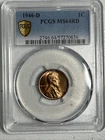 1946 D Lincoln Wheat Cent Penny PCGS MS64 Rd