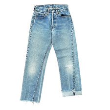 Levis Vintage 80s Redline Selvedge USA 501 XX Jeans 66 70s Light 27x36 Act 25x27