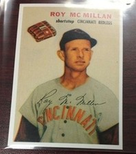 1954 Wilson Franks REPRINT Roy McMillan Cincinnati Reds 1 Card Team Set Near NM-