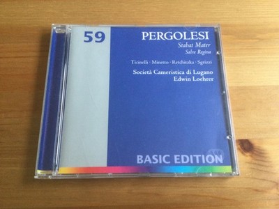 PERGOLESI ''Stabat Mater/Salve Regina'' -Società Cameristica di Lugano, E. LOEHRER
