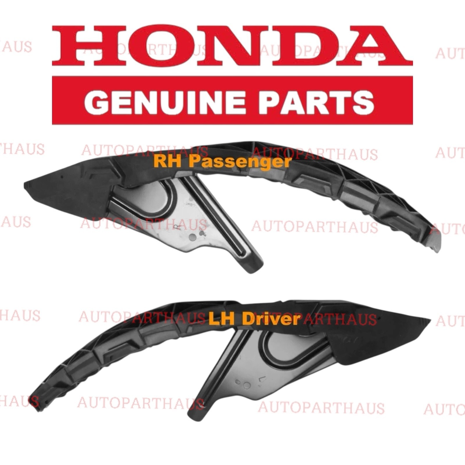 14 - 15 HONDA CIVIC COUPE DRIVER & PASSENGER HEADLIGHT SUPPORT BRACKET OEM NEW