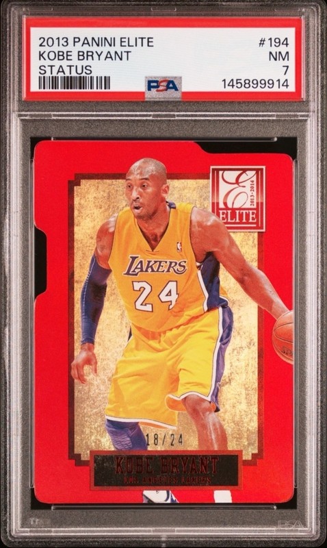 2013-14 Panini Elite KOBE BRYANT Status /24 PSA 7 HOF Lakers Rare