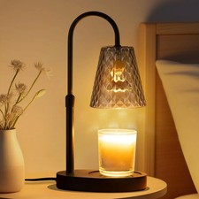 Candle Warming Lamp with Timer : Adjustable Light Level Adjustable Height Flamel