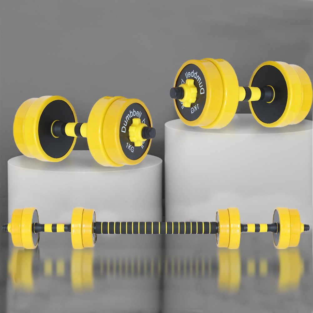 Set Manubri e Bilanciere 10kg per Allenamento Fitness