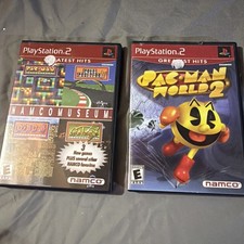 Playstation Two Video Games Pac-Man Pole Position Dig Dug Galactica Plus Pac 2