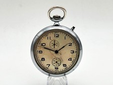 Slava Captain Chronograph 2ChZ Pocket Watch Vintage USSR Servi ed Navy Watch