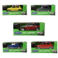 Mini Cooper 1:60 Scale Diecast Model By Welly - Showpiece Or Toy -New In Box