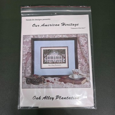 Hands-On Design Oak Alley Plantation Counted Cross Stitch Kit *NEU* 1992 Vintage