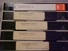 Ken Hackathorn Defensive Tactics 1 thru 5 tapes vgs & Personal Protection inc.