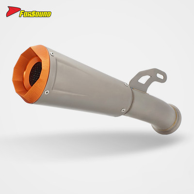 Auspuff für KTM 1290 Super Duke R   Edelstahl Endschalldämpfer Orange Tip