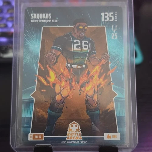 Bo Jackson Battle Arena Saquads PHI-17 135 World Champions Debut 2025 Card