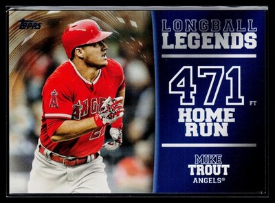 2018 Topps #LL-49 Mike Trout Longball Legends Gold #/50