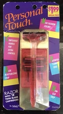 Vintage 1996  Schick Personal Touch Razor System Pink Women's 2 Cartridges