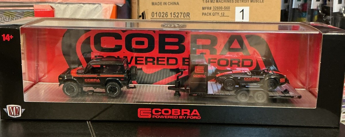 M2 Machines Hauler 1976 Ford Bronco & 1965 Shelby 427 Cobra | eBay