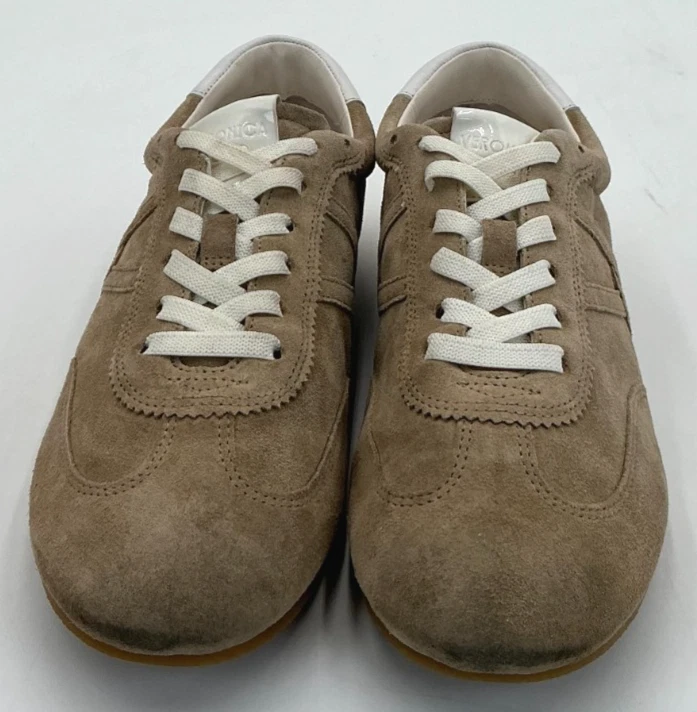 Veronica Beard Riviera Women's Size 7 Sand Suede Sneakers - Image 2 of 4