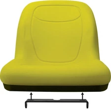 Milsco XB180 Yellow Vinyl Bucket Seat W/ Bracket Fits LT160 LT180 OEM#AM131157