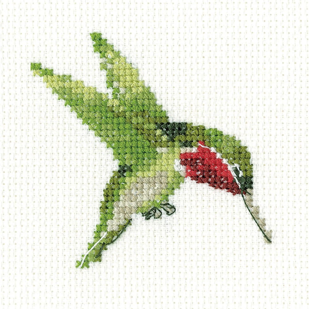 Heritage counted cross stitch kit Aida ""Hummingbird"", LFHB1909-A, 7x7cm