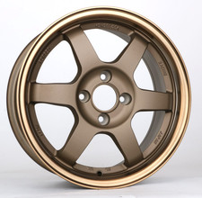 15 Bronze Wheels Rim For Honda Toyota Civic Miata Mr-2 Corolla Te37 Style 4x100