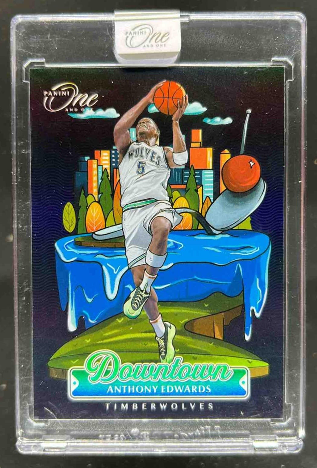 2024-25 Panini One and One Anthony Edwards Downtown SSP #5 Timberwolves