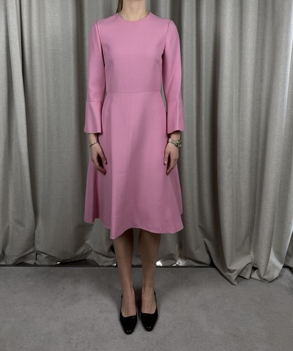 Valentino Excellent Condition Pink Midi Length Dress Uk 10