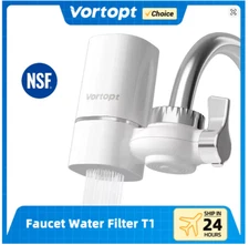 Vortopt Faucet Water Filter Purifier 400 Gallons 0.5 GPM 5 Stage Kitchen