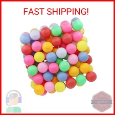 50 Pack Ping Pong Balls Assorted Color Washable Plastic Table Tennis Ball