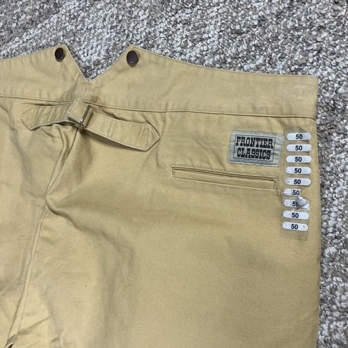 Frontier Classics Reenactment Men’s Pants Size 50 Civil War Cowboy Solid Tan - Picture 4 of 5