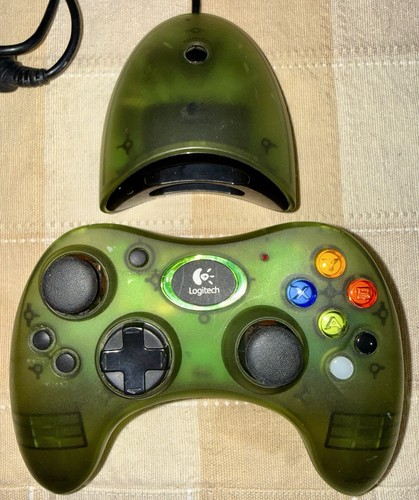 Logitech Xbox Green Wireless Precision Controller & Dongle C-X3B18 HALO Clean