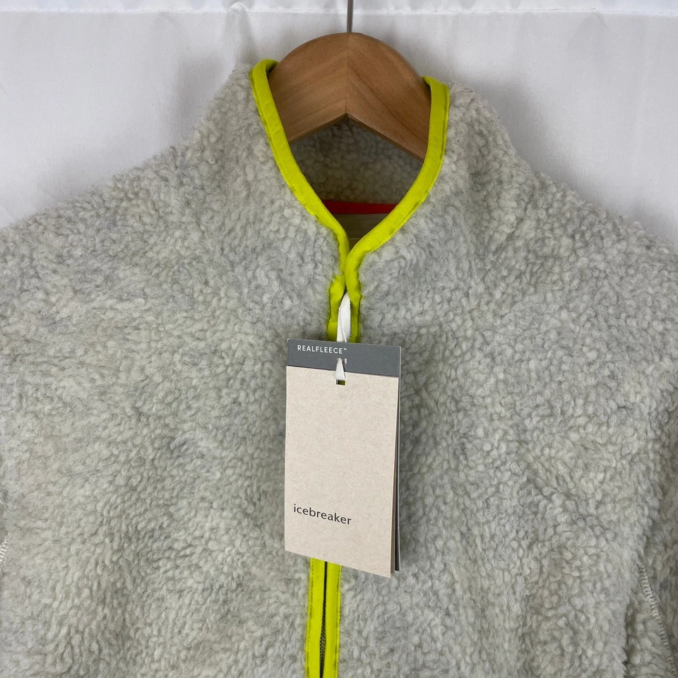 Chaqueta Pullover Icebreaker RealFleece Lana Merino Pila Alta 1/2 Cremallera Crudo M Foto 2 de 4