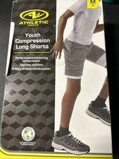 Athletic Works Size M Youths Compression Long Shorts