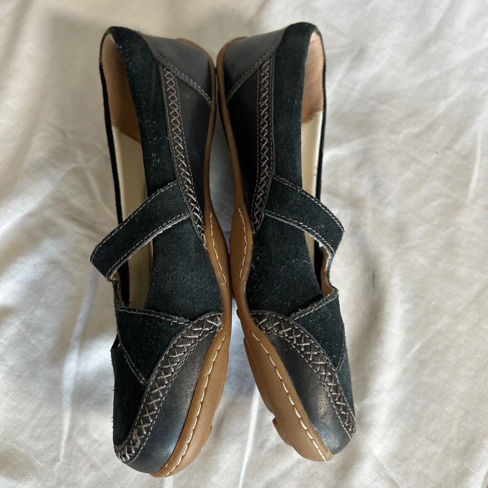 Timberland Earthkeepers Mujer 8.5 Negro Gamuza Sin Cordones Mocasines Acolchados Comodidad Foto 4 de 4