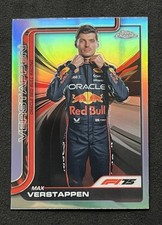 2025 Topps Chrome F1 75th MAX VERSTAPPEN Base Refractor #1 Red Bull Portrait
