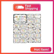 Wxiben 20Pcs Spanish Classroom Decor Posters Bilingual Language Learning