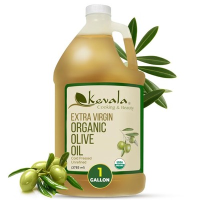 Extra Virgin Organic Olive Oil - Gluten-Free and Cholesterol-Free Oil Perfect...