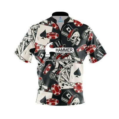 Custom Name Hammer Dead Man s Hand Bowling Jersey Shirt S-5XL New