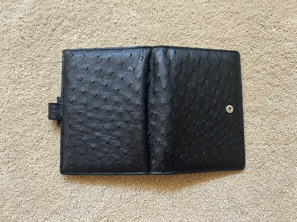 Rare Filofax Ostrich Full Quill Planner Pocket Size - Image 3 of 4