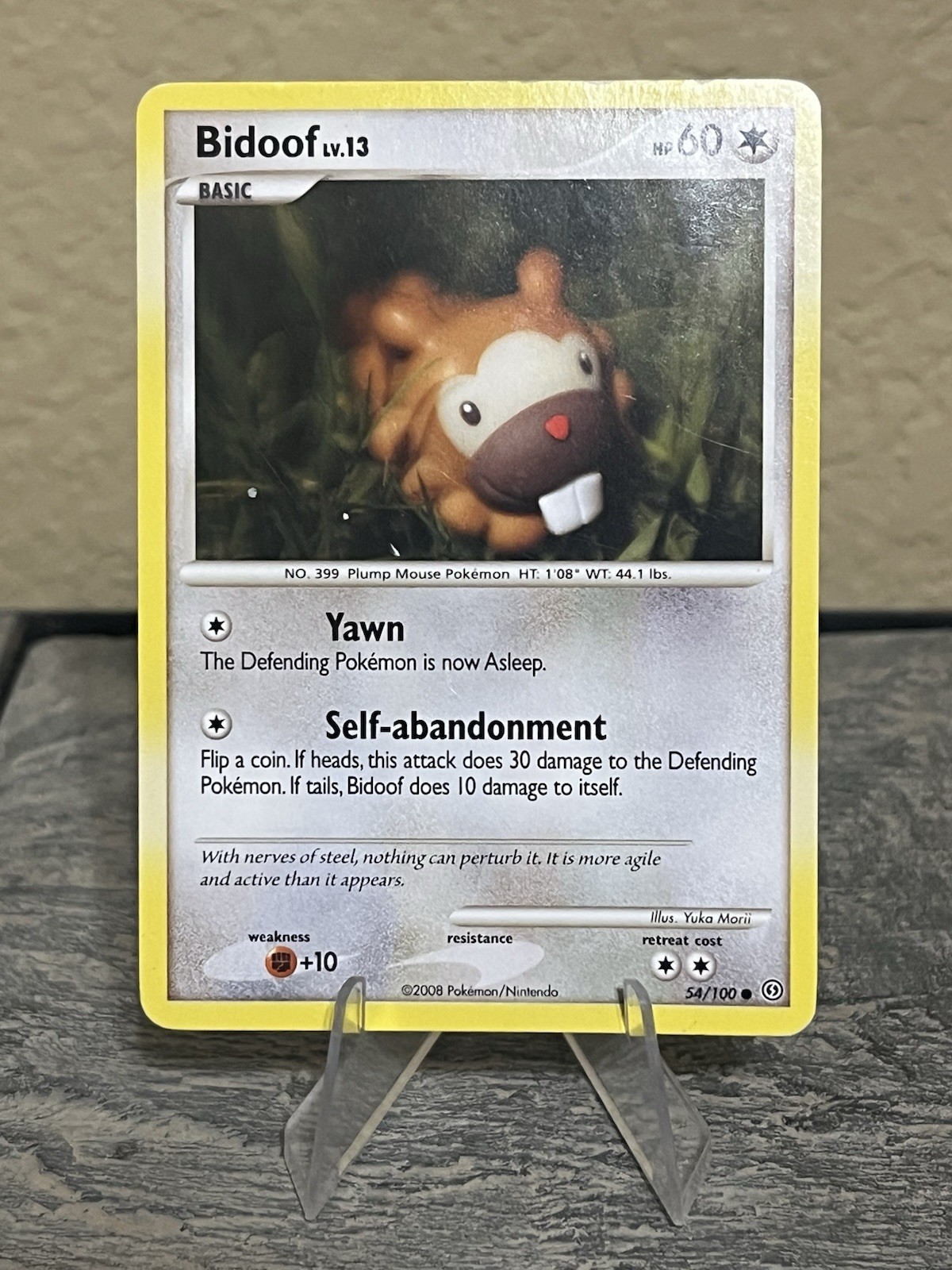 Bidoof 54/100 2008 Pokemon TCG Stormfront Regular MP