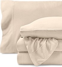 Super Soft Fleece Sheet Set - Queen Size - Extra Plush Polar Fleece, No-Pilling